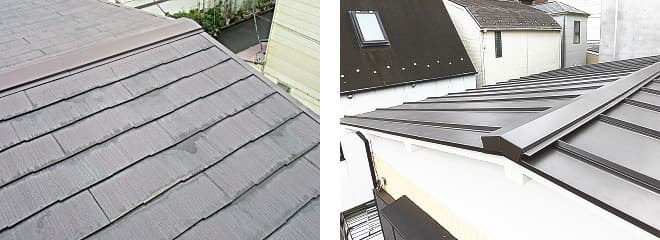横浜市西区の屋根修理、屋根葺き替え例